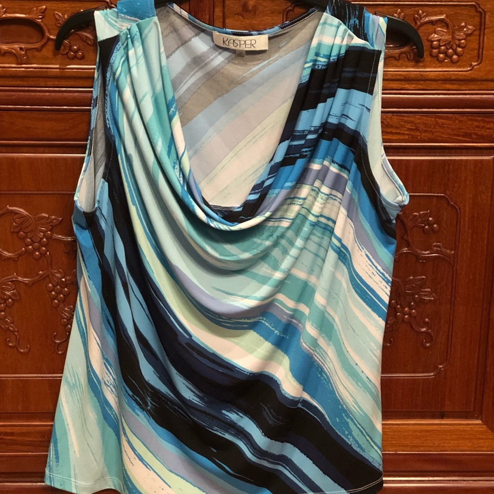 Kasper Knit Cowl Top